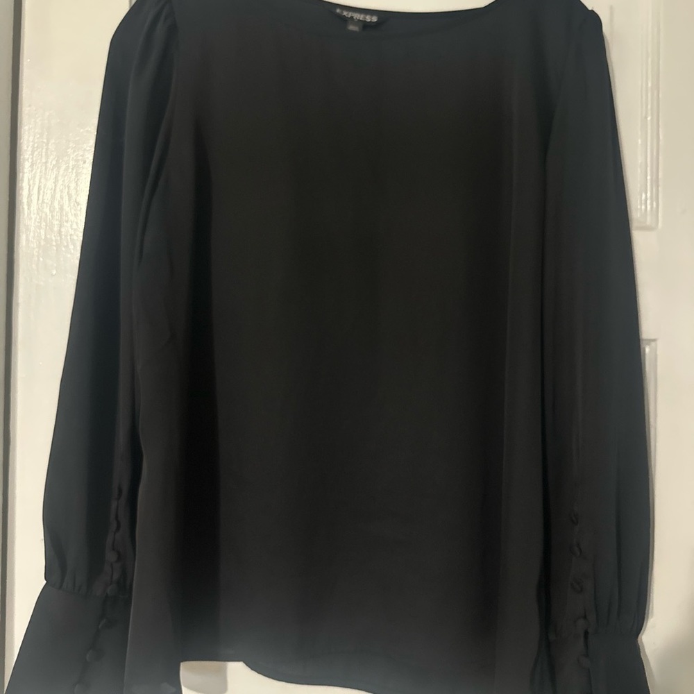 Express Women's Elegant Black Blouse